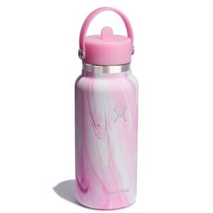 NWT Hydro Flask 32 oz Wide Mouth Straw in Jelly Pink in box
